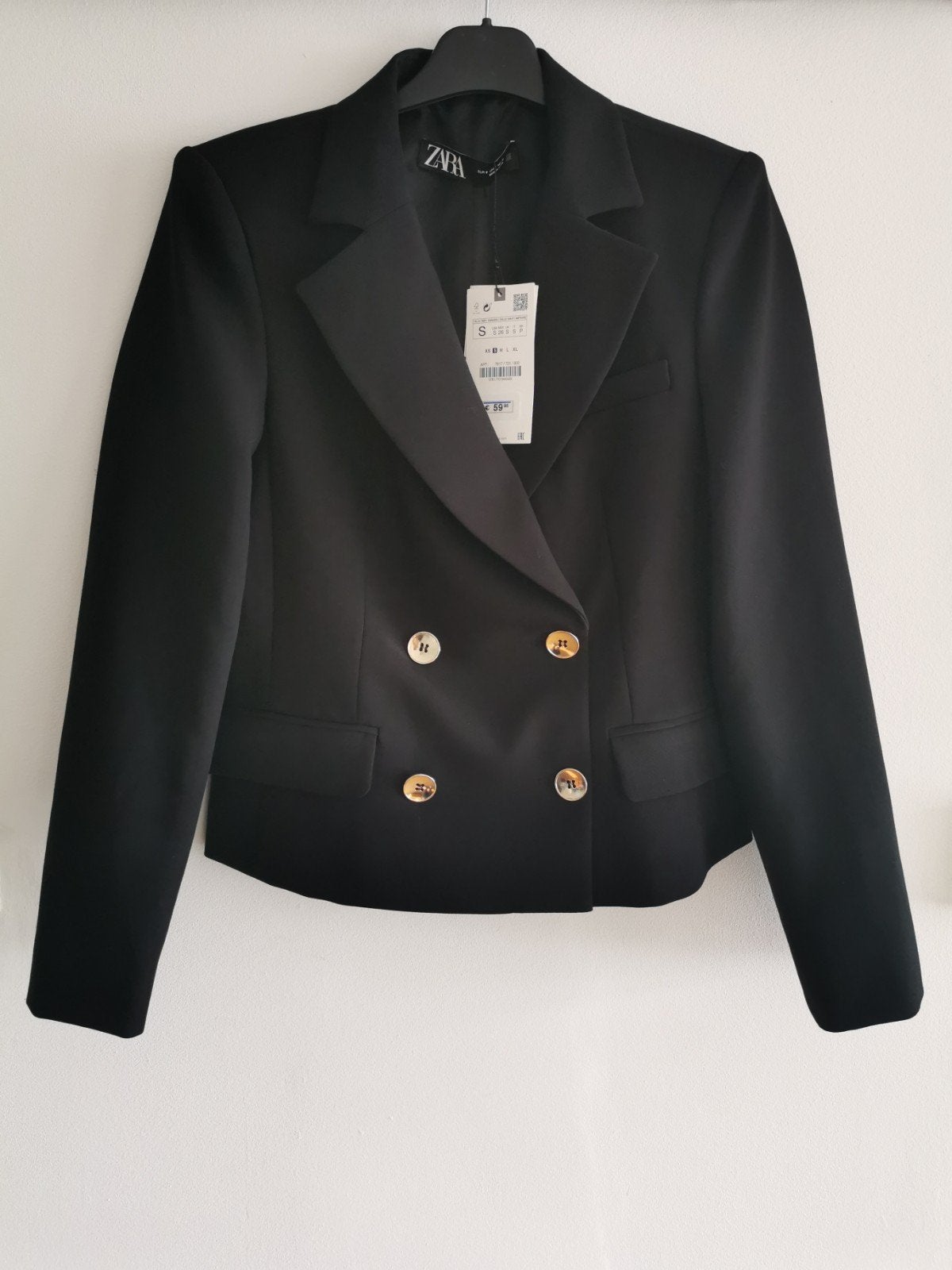 ZARA double-breasted blazer mt. S, Verzenden, Nieuw, Jasje, Maat 36 (S)