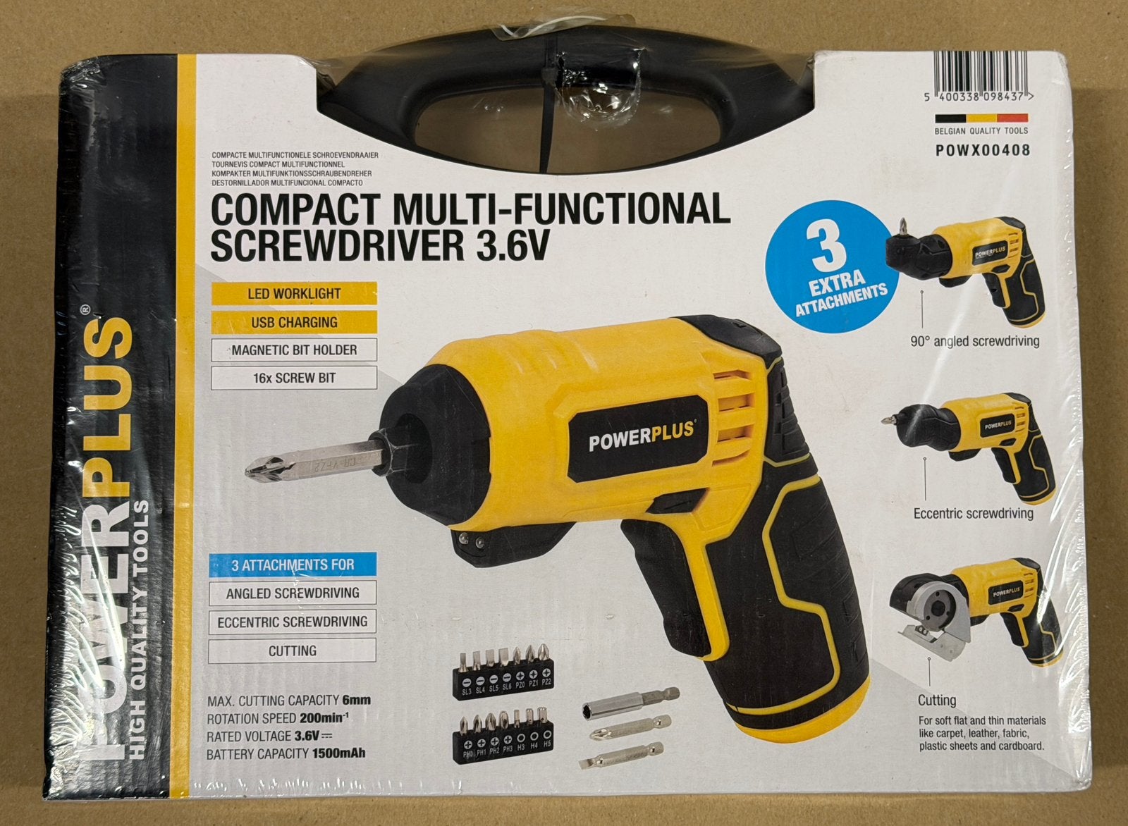 Nieuw  Powerplus POWX00408 Multi-Functional Screwdriver 3.6V, Ophalen of Verzenden, Nieuw