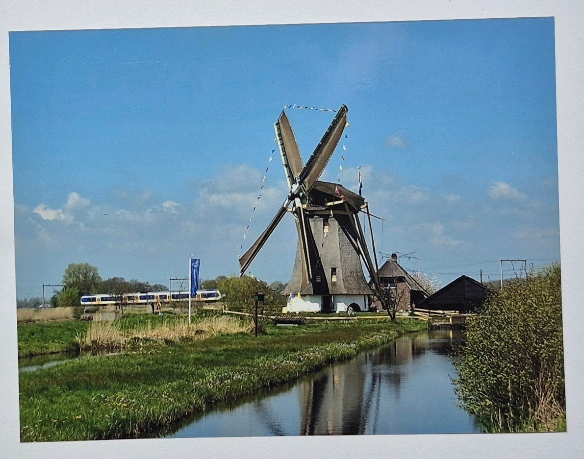 Muiderberg ( N.H. ) foto Poldermolen De Onrust, Verzamelen, Verzenden, 1980 tot heden, Foto, Zo goed als nieuw