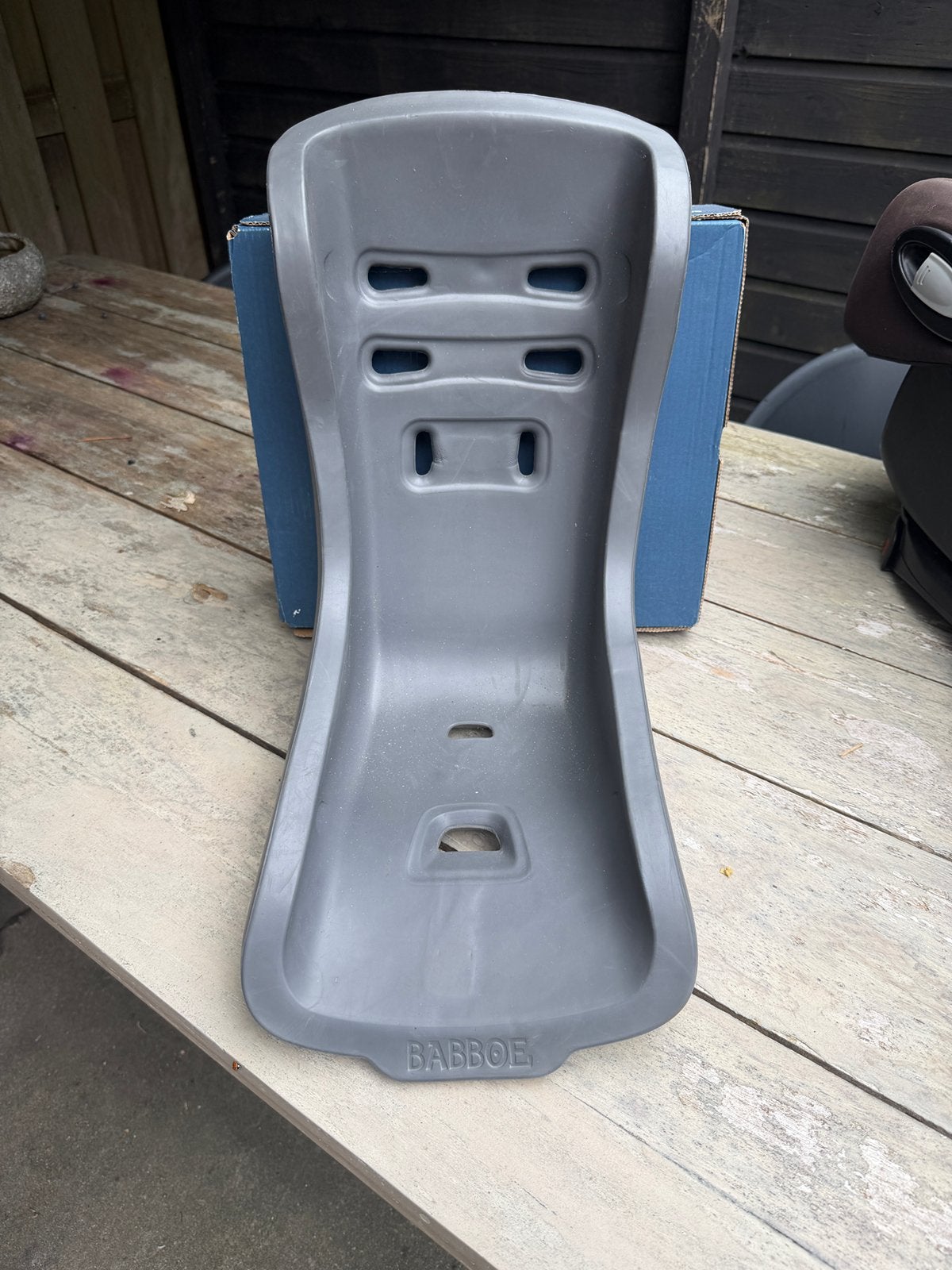 Babboe peuterstoel met kussen voor bakfiets, Ophalen of Verzenden, Gebruikt, Overige merken
