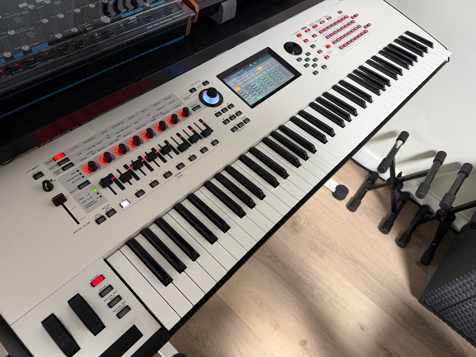 Yamaha montage 7 white, Ophalen, Yamaha, Zo goed als nieuw, Aanslaggevoelig
