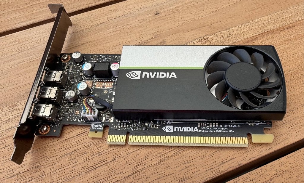 nVidia T400 2GB Grafische kaart, DisplayPort, GDDR6, Ophalen of Verzenden, Zo goed als nieuw