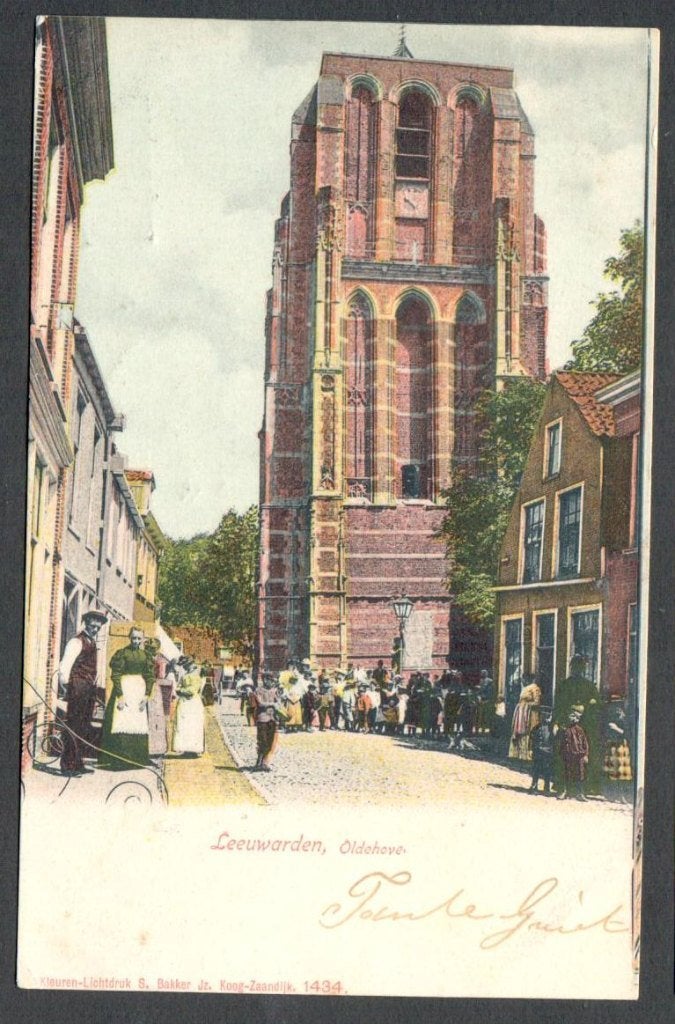 Oude ansicht - Leeuwarden - OLDEHOVE 1902 - Frl., Verzamelen, Ophalen of Verzenden, Voor 1920, Gelopen, Friesland