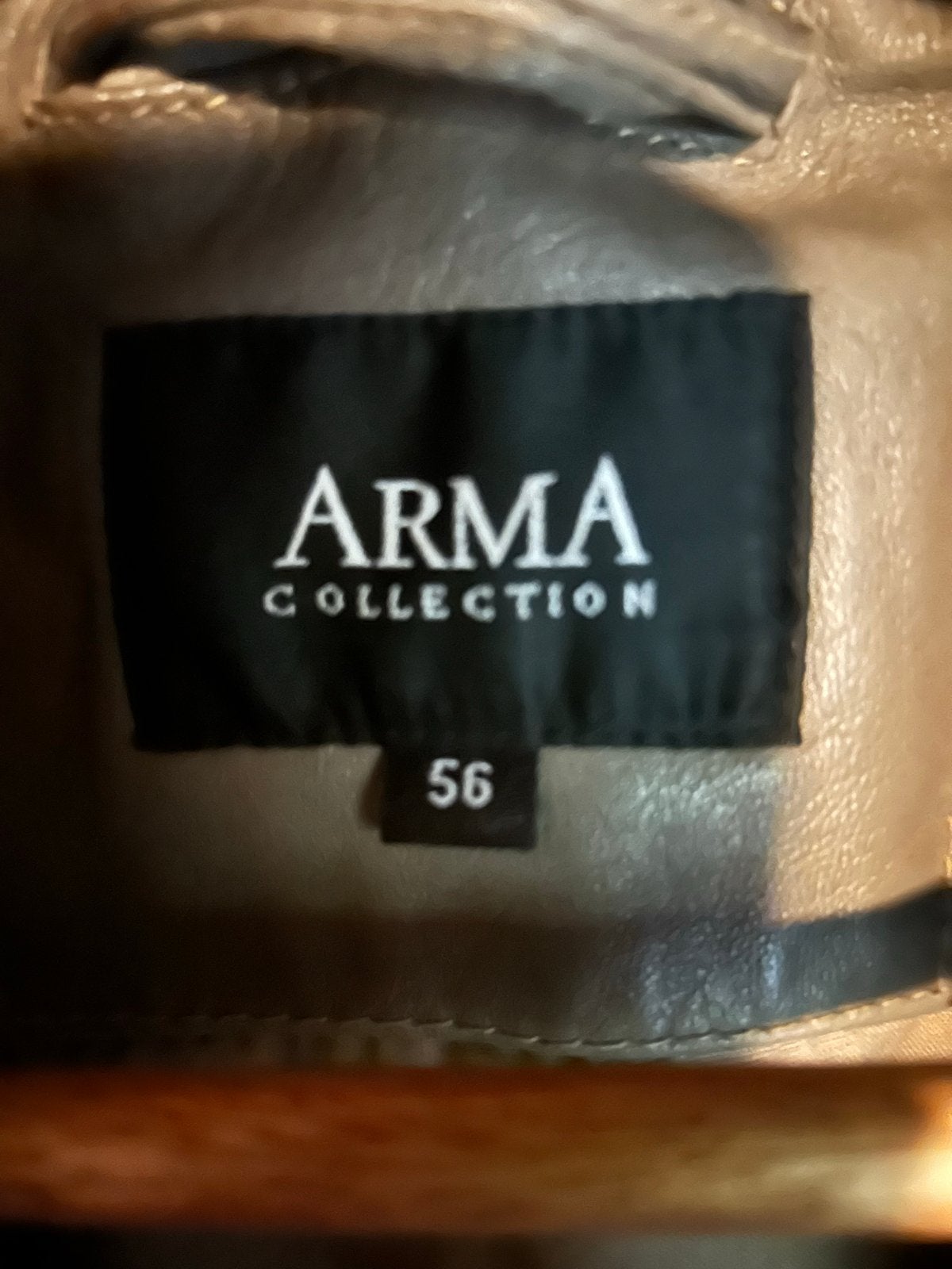 ARMA COLLECTION Leren Jas Maat 56, Kleding | Heren, Jassen | Winter, Ophalen, Zo goed als nieuw, Maat 56/58 (XL), Grijs