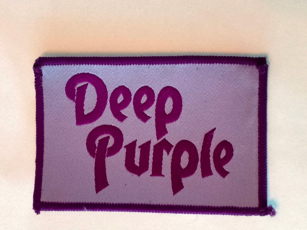 Deep Purple rock vintage kleding patch embleem muziek, Verzamelen, Muziek, Artiesten en Beroemdheden, Verzenden, Gebruikt, Kleding