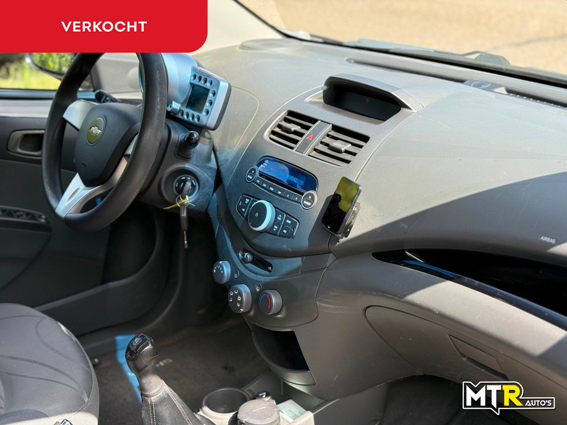 Chevrolet Spark 1.0 16V LS Bi-Fuel LPG G3|NAP|APK, Auto's, Voorwielaandrijving, Euro 5, Stof, Zwart