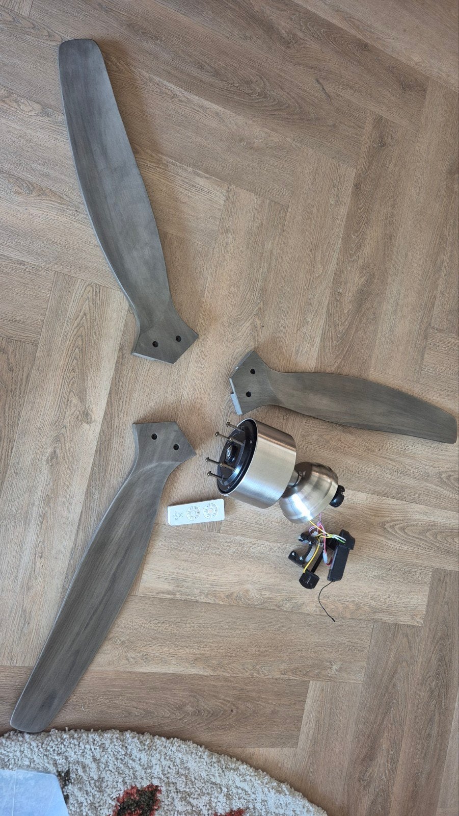 Plafondventilator met afstandsbediening - Plikc Aura, Witgoed en Apparatuur, Ventilatoren, Ophalen of Verzenden, Zo goed als nieuw
