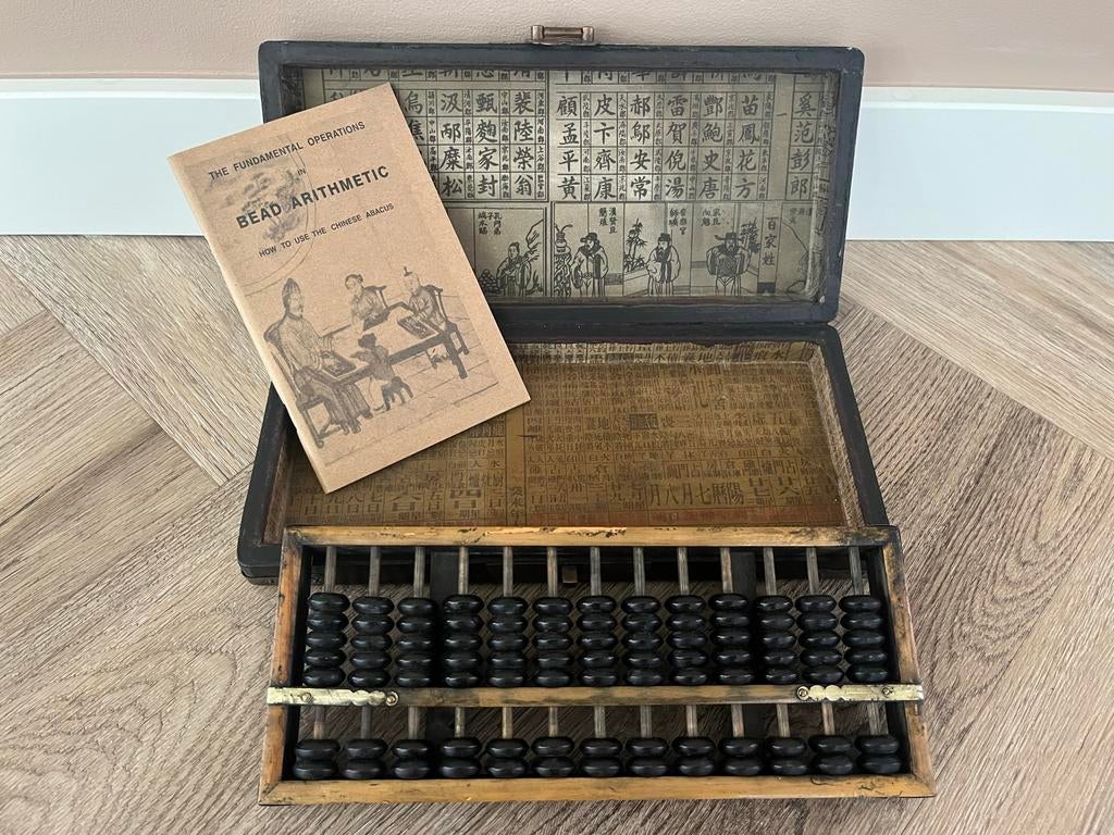 Antieke Chinese telraam met Handleiding, Ophalen of Verzenden