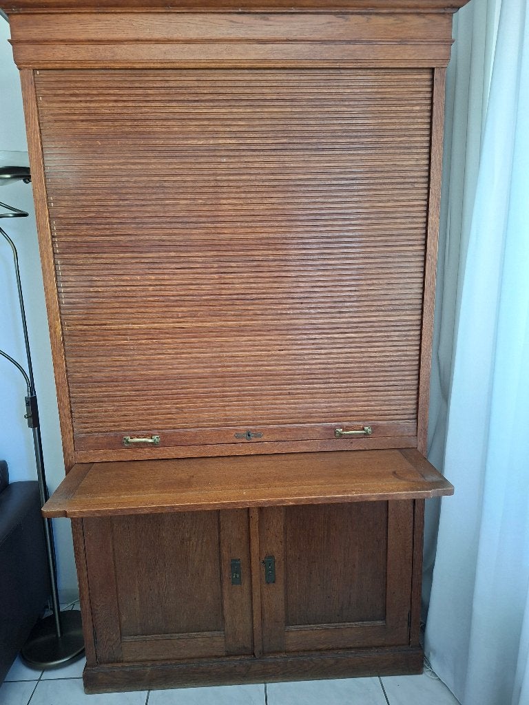Vintage boekenkast, Ophalen, 100 tot 150 cm, Vintage, 150 tot 200 cm