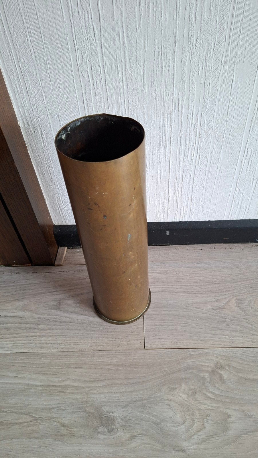 Grote messing artillerie granaathuls uit 1943, Ophalen of Verzenden