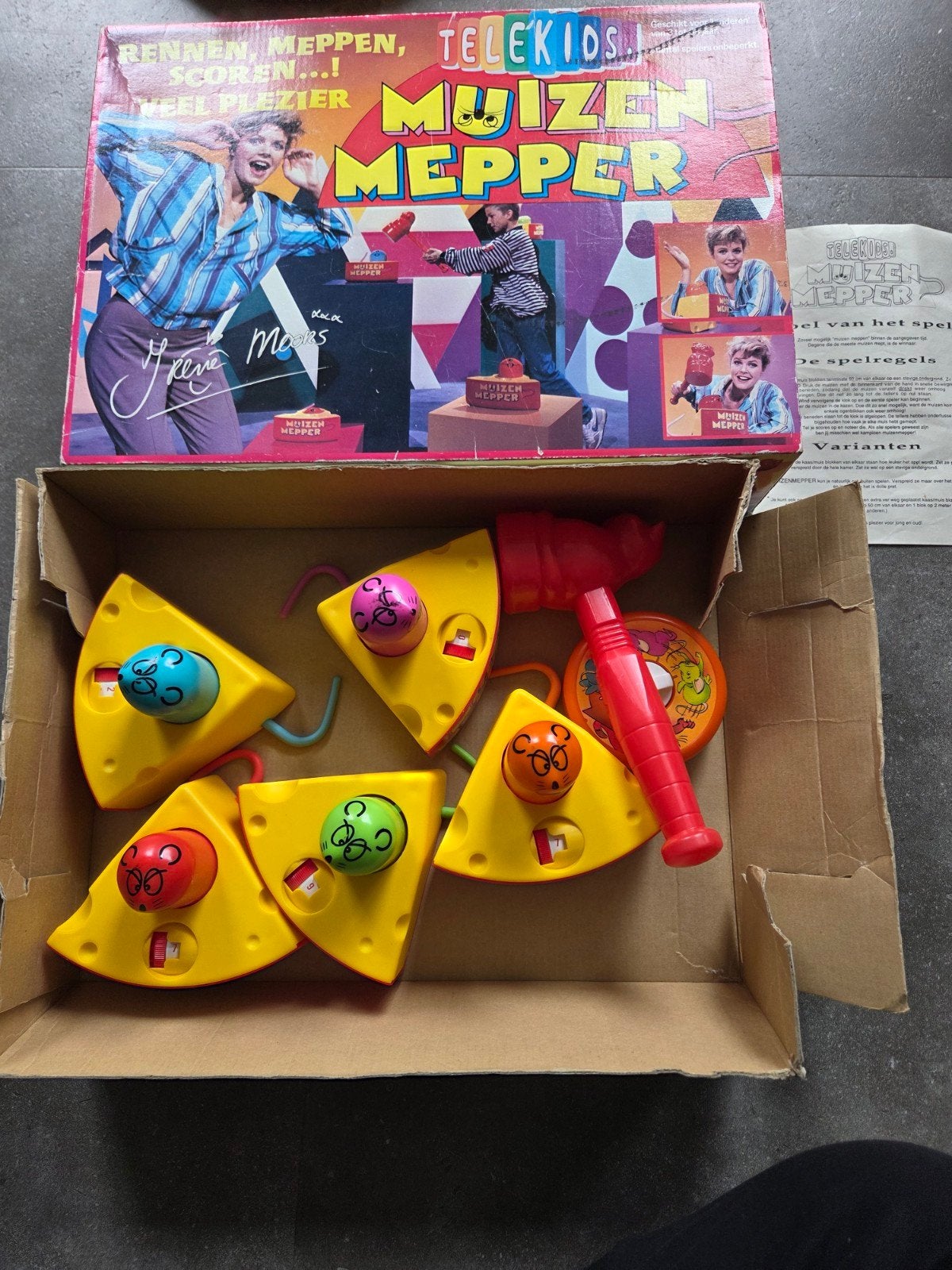 Zeldzaam Telekids Muizenmepper Spel met Irene Moors, Hobby en Vrije tijd, Drie of vier spelers, Ophalen of Verzenden, Gebruikt