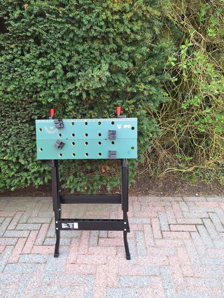 Workmate werkbank - inklapbaar en met bankschroef, Doe-het-zelf en Verbouw, Werkbanken, Ophalen, Gebruikt, 70 tot 120 cm, Bankschroef
