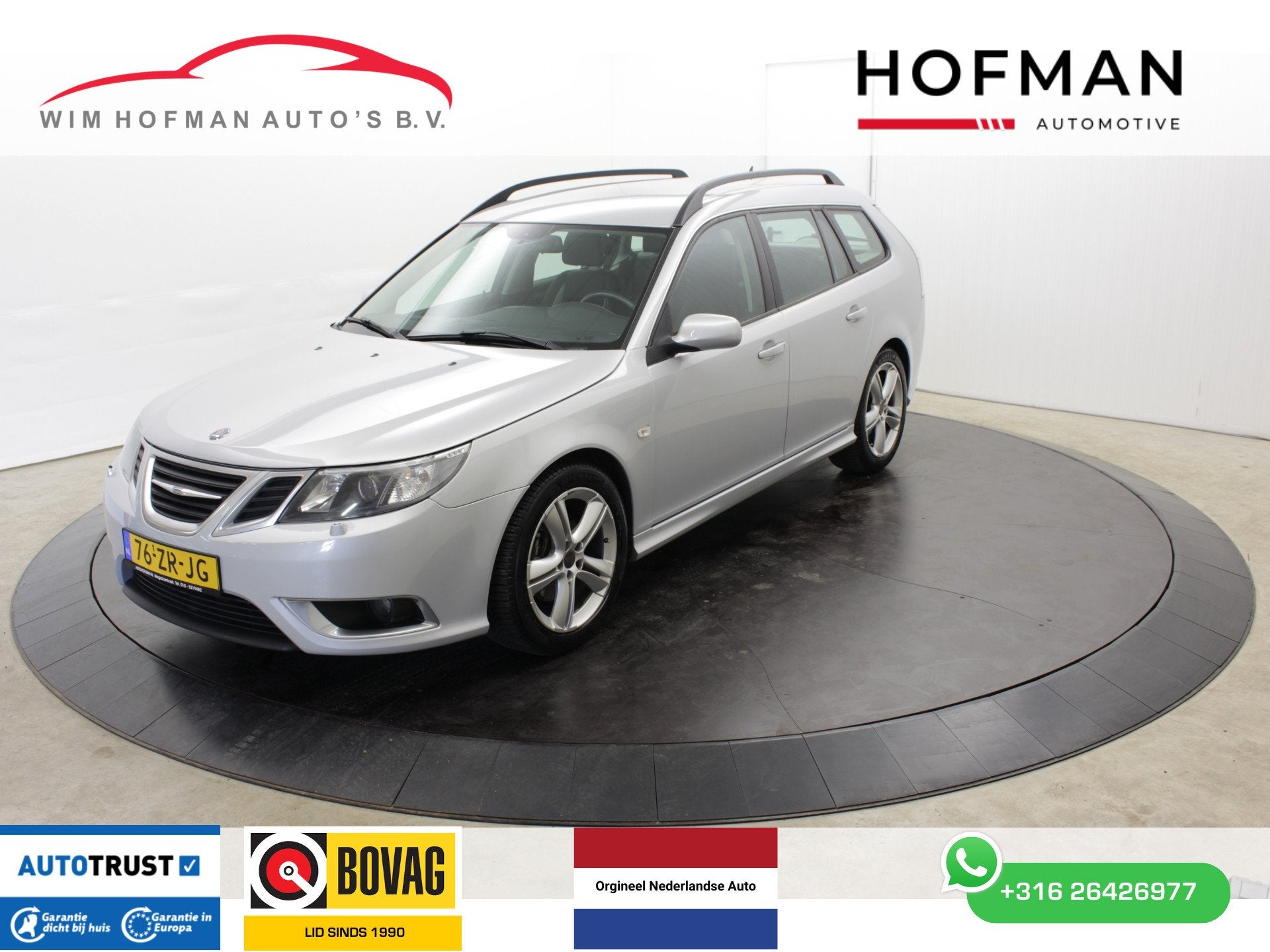 Saab 9-3 Sport Estate 2.8 T V6 Aero XWD 281PK Youngtimer NL, Zwart, Met garantie (alle), Handgeschakeld, Vierwielaandrijving