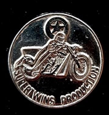 Supertwins Productions pin- zilverkleur, Verzenden, Nieuw, Speldje of Pin
