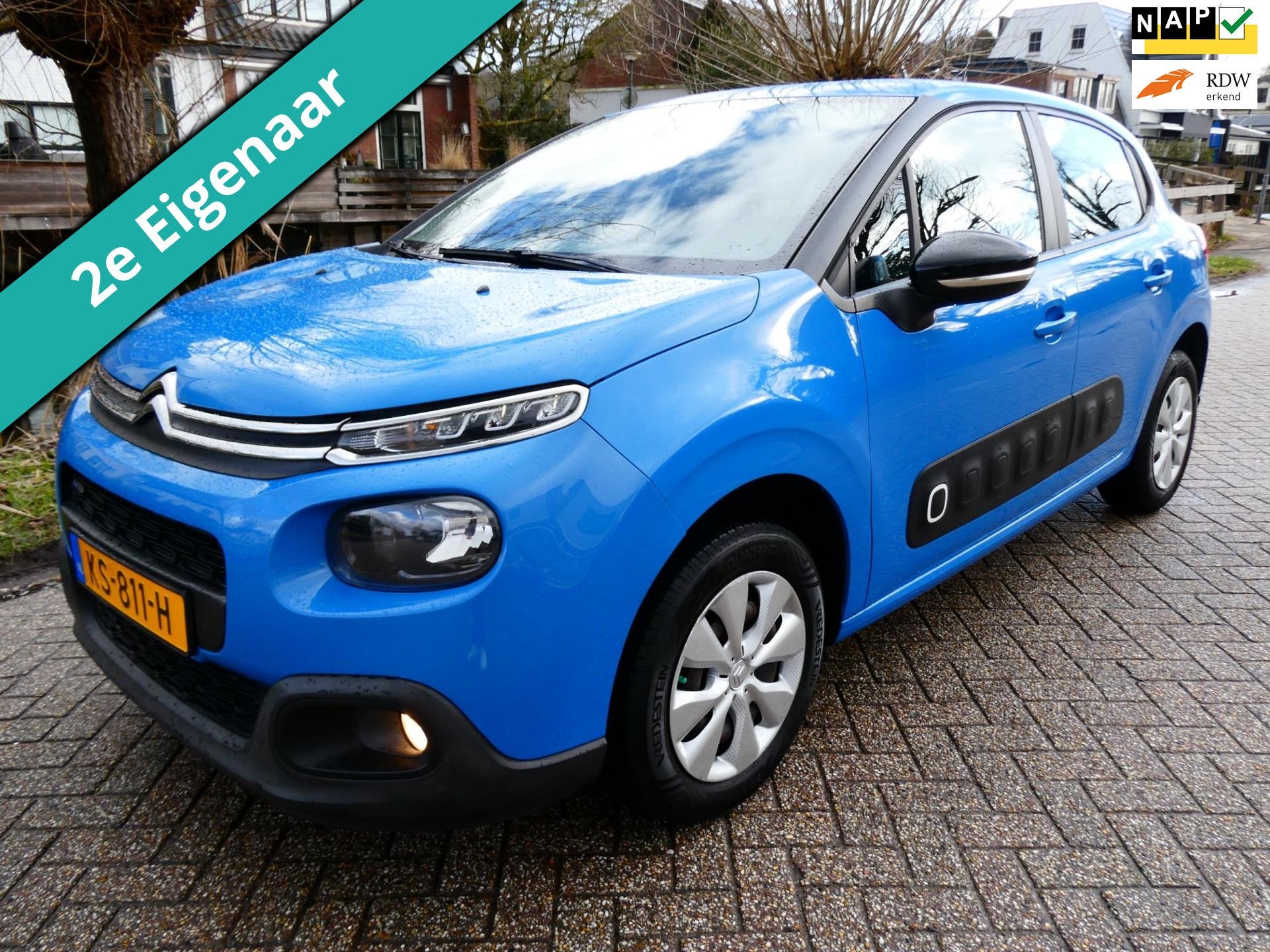 Citroen C3 1.2i 2e eig. Clima Cruise Navi PDC Hoge instap Hi, Auto's, Voorwielaandrijving, Euro 6, 1199 cc, Origineel Nederlands