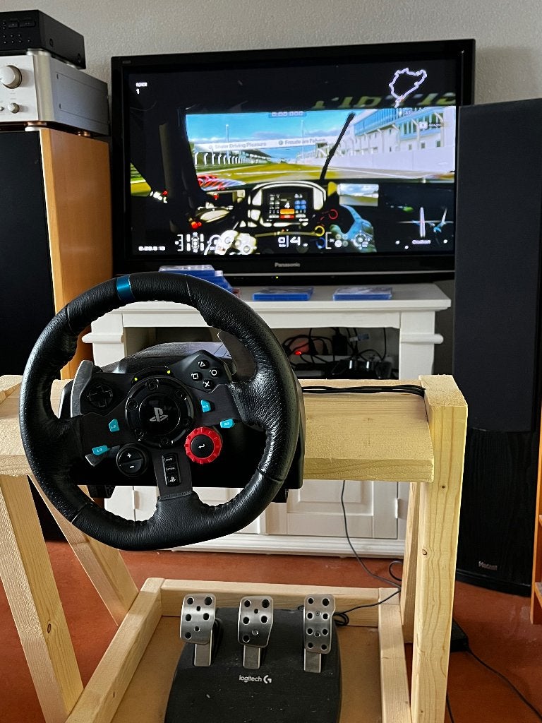 PS4 Slim 500GB complete race setup Logi G29 + VW Polo stoel