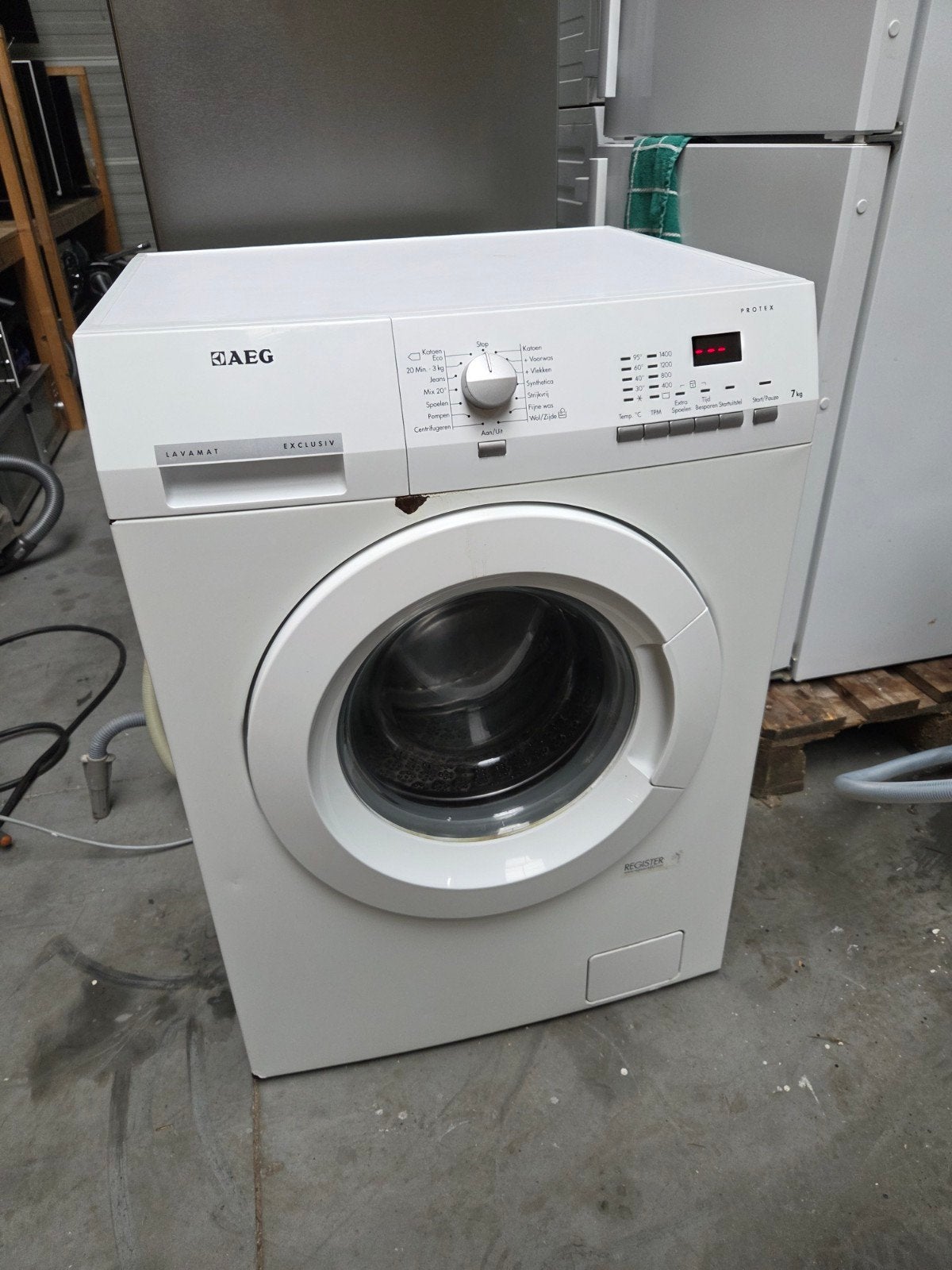 Prima AEG wasmachine 7 kg., Witgoed en Apparatuur, 85 tot 90 cm, AEG, Ophalen, AEG