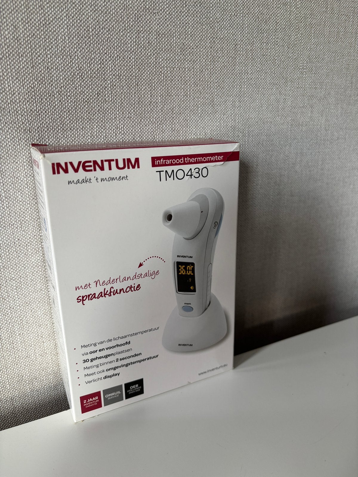 Te koop: Inventum TMO430 koortsthermometer, Ophalen of Verzenden, Zo goed als nieuw, Overige typen