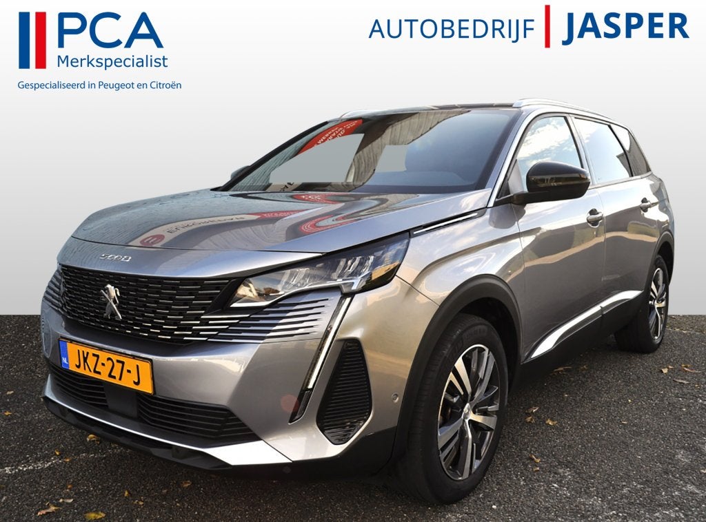 Peugeot 5008 1.2 Allure Aut Nav LED stoelvw Pdc+cam, 12 maanden, Gebruikt, Euro 6, 1199 cc
