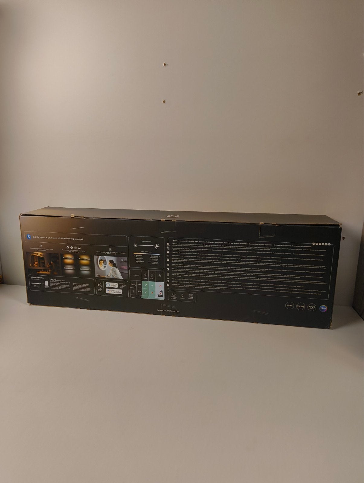 Philips Hue Adore Badkamer Spiegelverlichting Chroom, Dimbaar, Ophalen of Verzenden, Philips Hue, Zilver