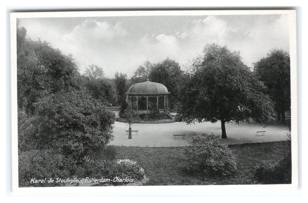 Rotterdam, Charlois - Karel de Stouteplein, Ophalen of Verzenden, 1940 tot 1960, Ongelopen, Zuid-Holland