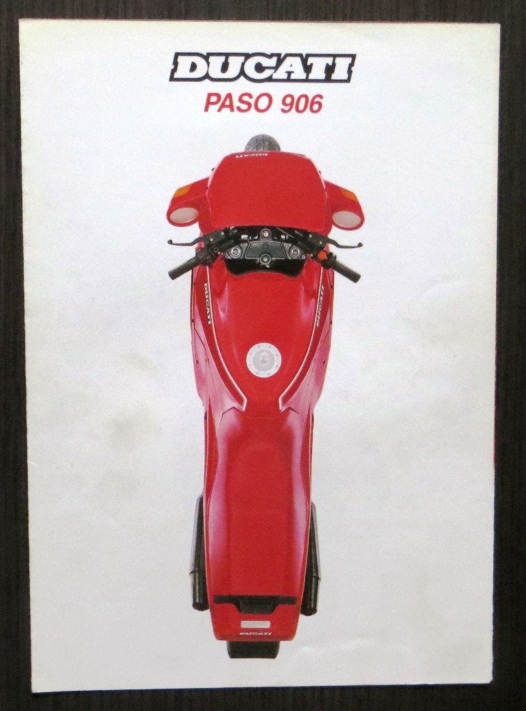 Folder Ducati Paso 906 - ca. 1988 - 6 blz (Ital/Eng), Motoren, Verzenden, Ducati