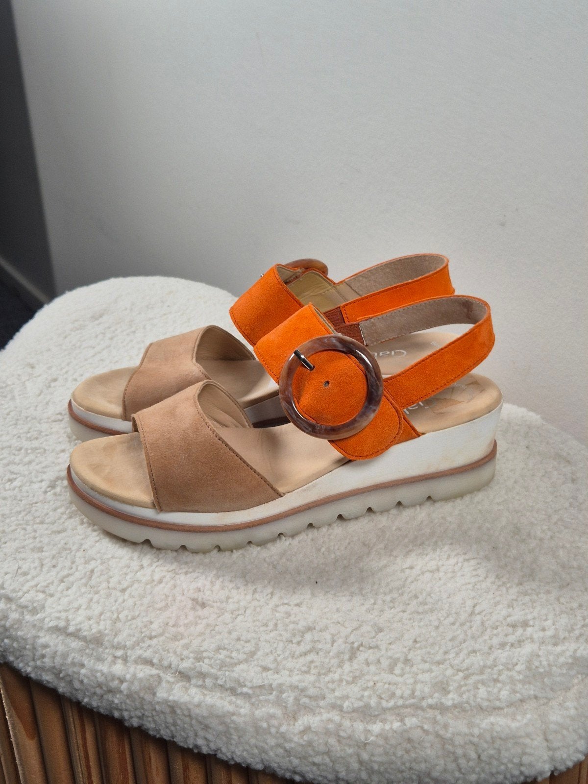 Gabor sandalen maat 39, zo goed als nieuw, Kleding | Dames, Schoenen, Gabor, Oranje, Zo goed als nieuw, Sandalen of Muiltjes