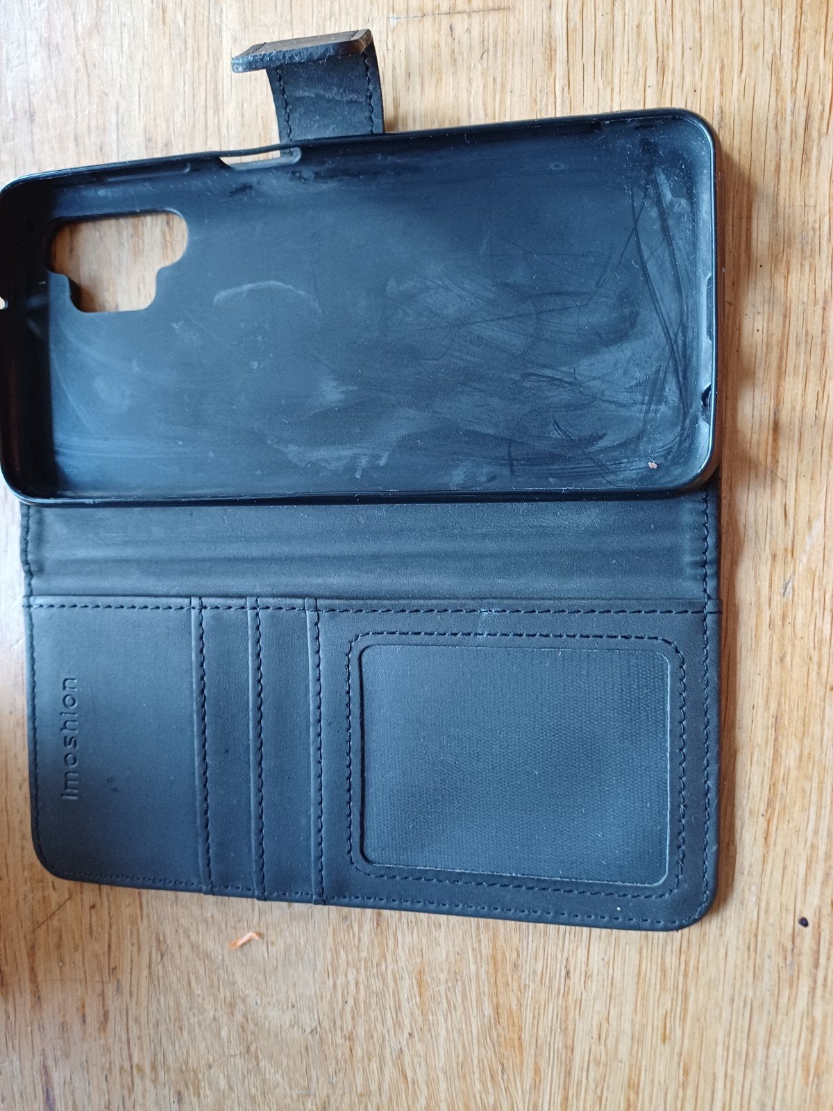 Zwart telefoonhoesje met pasjeshouder - Imoshion, Ophalen of Verzenden, Gebruikt, Hoesje of Tasje