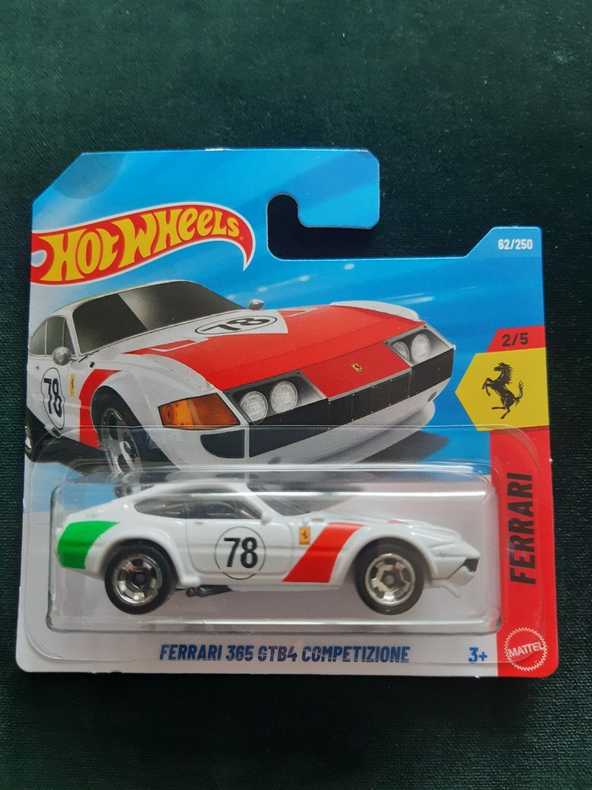 Hotwheels Ferrari 365, Ophalen of Verzenden, Zo goed als nieuw, Auto