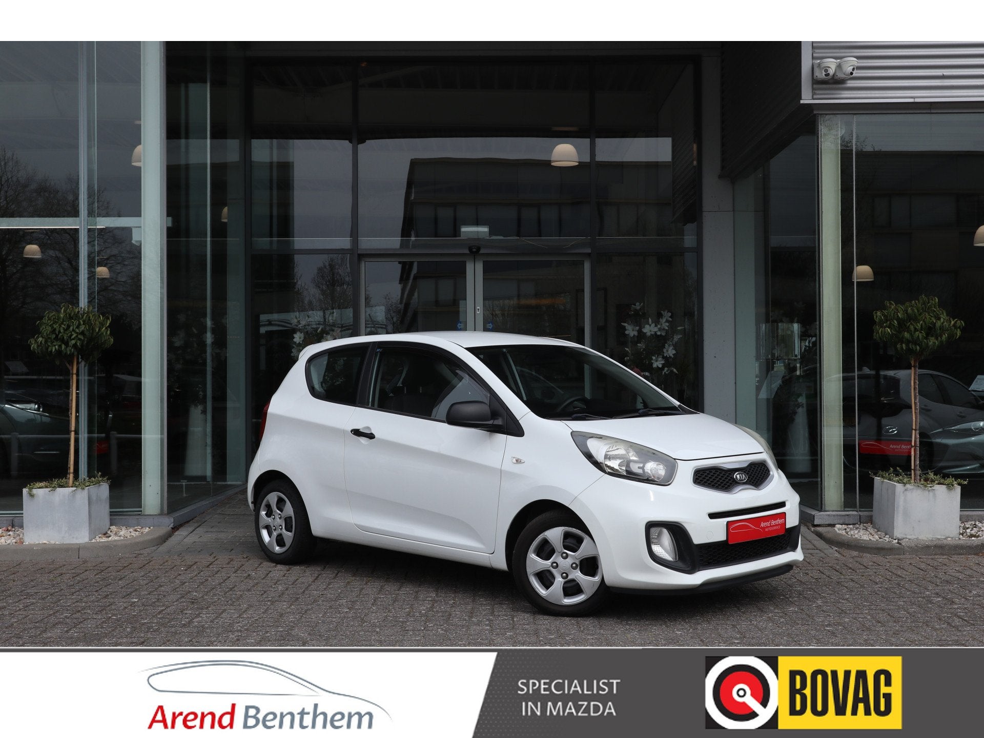 Kia Picanto 1.0 CVVT Airco / Audio / CV (bj 2012), Voorwielaandrijving, Gebruikt, 400 kg, Wit