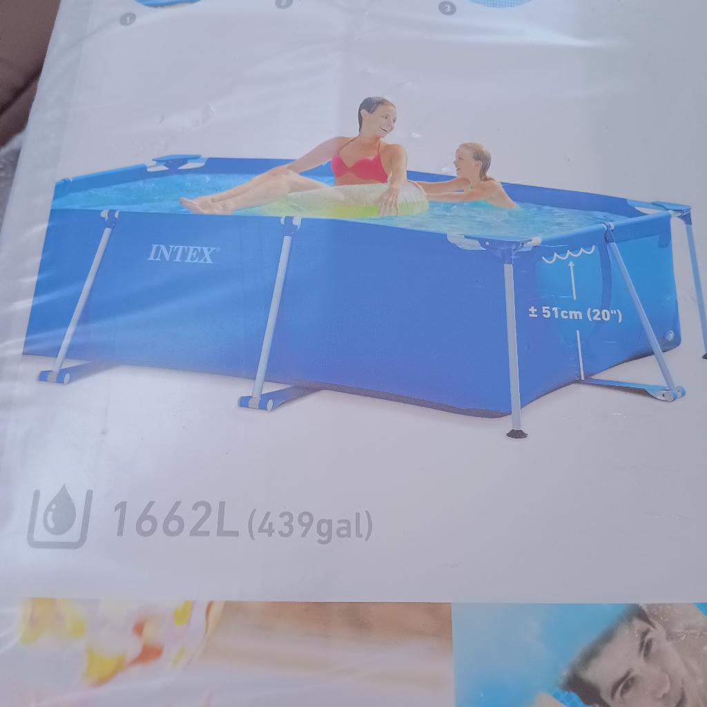 zwembad Intex inclusief veel extra materialen, Ophalen, Gebruikt, Minder dan 80 cm, Minder dan 200 cm