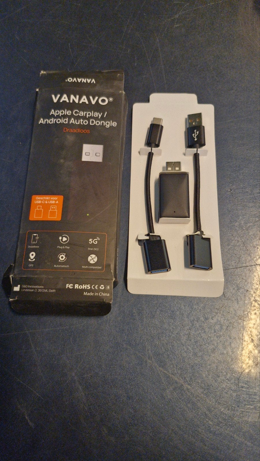 VANAVO CarPlay Dongle Draadloos Apple CarPlay Adapter, Ophalen of Verzenden, Nieuw