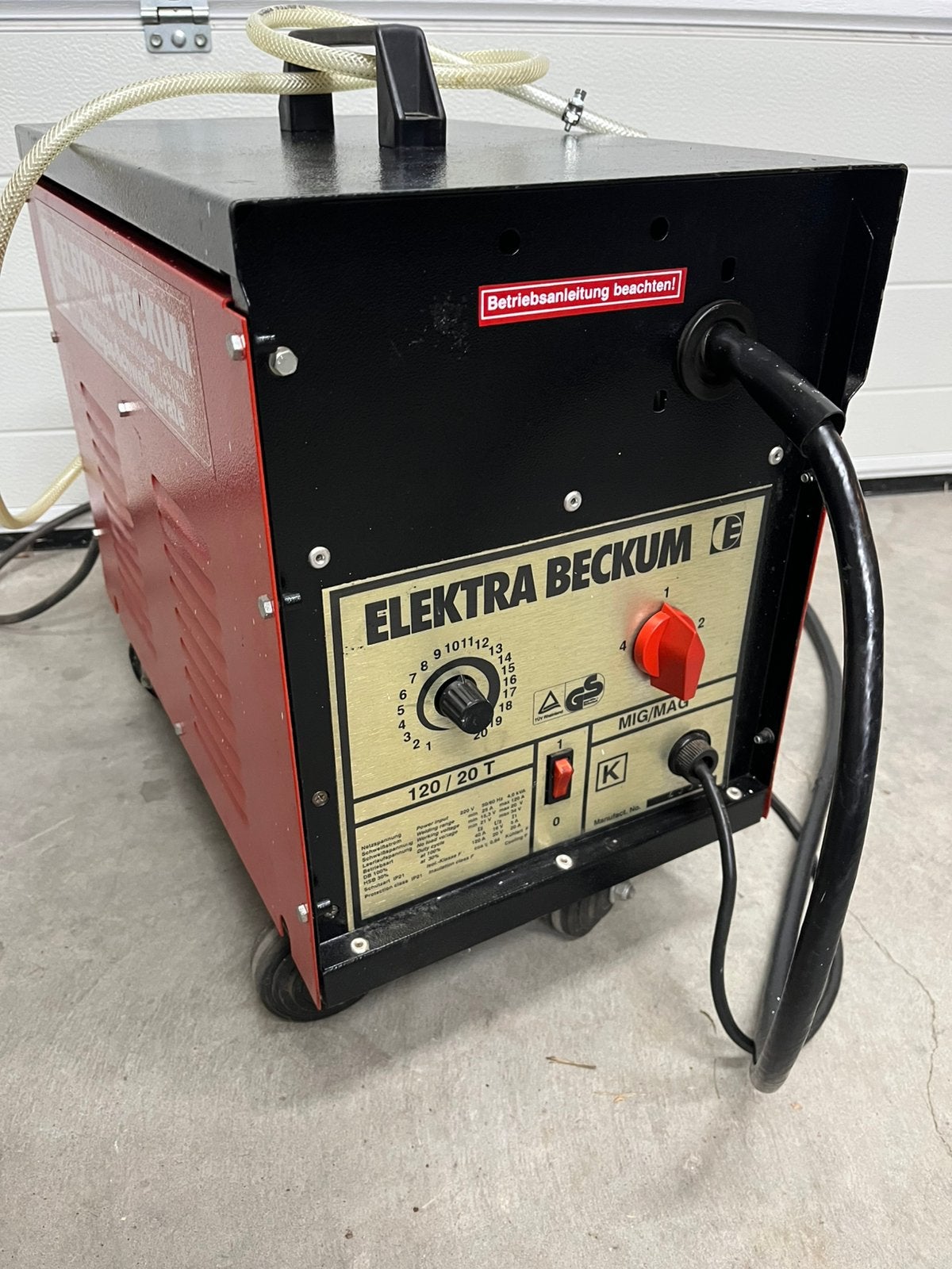 Elektra Beckum 120/20 lasapparaat Mig/Mag, Doe-het-zelf en Verbouw, Ophalen, Zo goed als nieuw, Co2