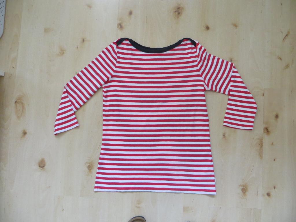 t-shirt/esprit/streep/longsleeve/rood/ zomer/Bretons, Maat 38/40 (M), Ophalen of Verzenden, Korte mouw, Gedragen