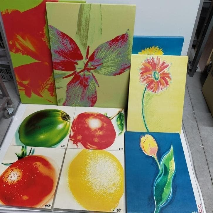 Bica schilderijen grote en kleinere   per set van 2-3 of 4, Antiek en Kunst, Ophalen