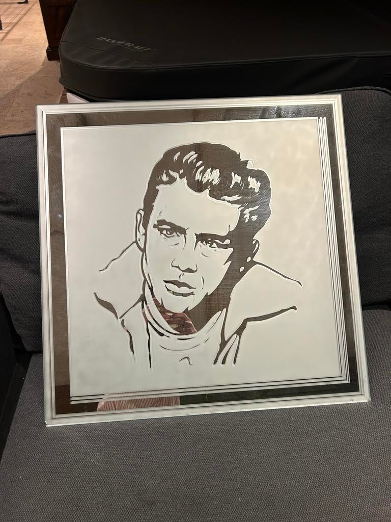 James Dean spiegel kunstwerk, Ophalen
