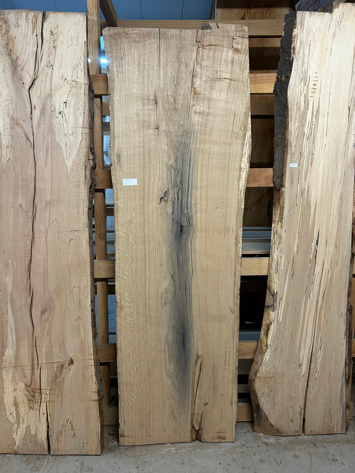 Nr 91/ boomstamblad europees eiken ca 5x69x220cm, Ophalen, Nieuw, 180 tot 250 cm, Overige typen