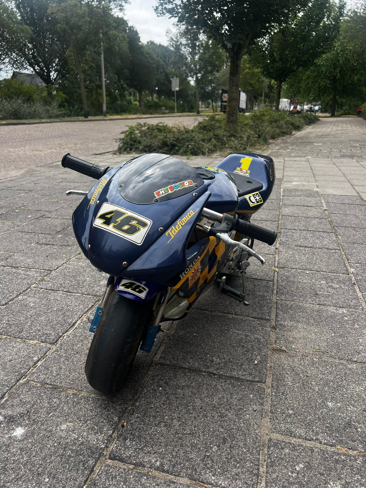 Pocketbike / Minibike Rossi 46 – Lopend – Start direct, Fietsen en Brommers, Ophalen, Gebruikt, Schijfrem, Overige typen
