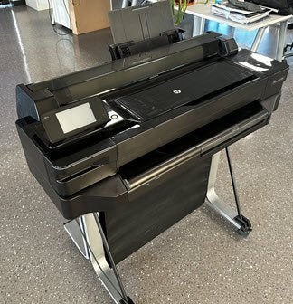 HP DesignJet T520 A1 Plotter (24 inch)–Met Wi-Fi & Extra's!, Computers en Software, Printers, Ophalen, Gebruikt, Kleur printen