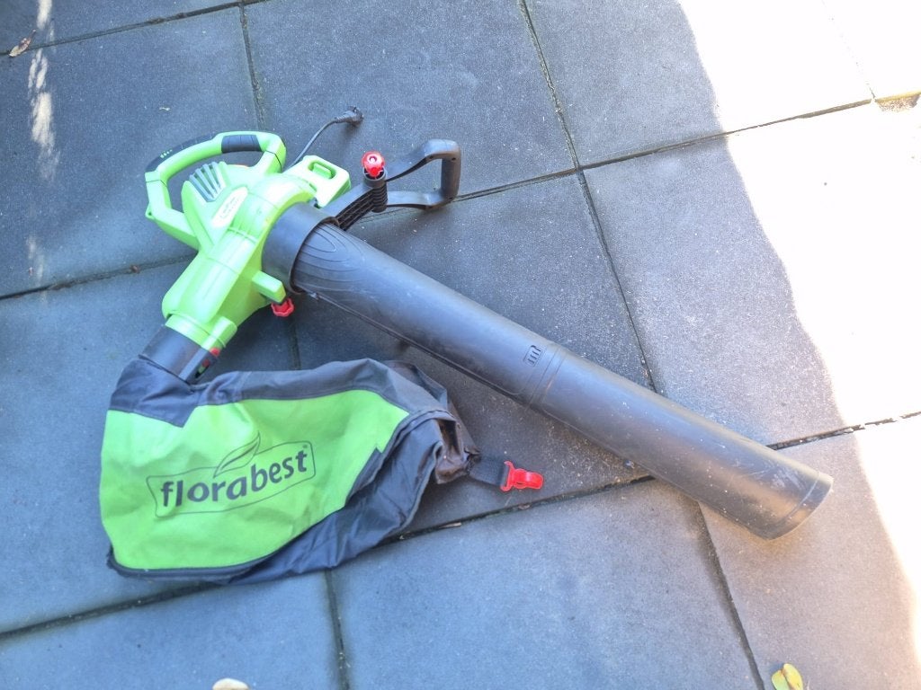 Bladblazer zgan, Ophalen, Florabest, Met opvangzak, Handgedragen