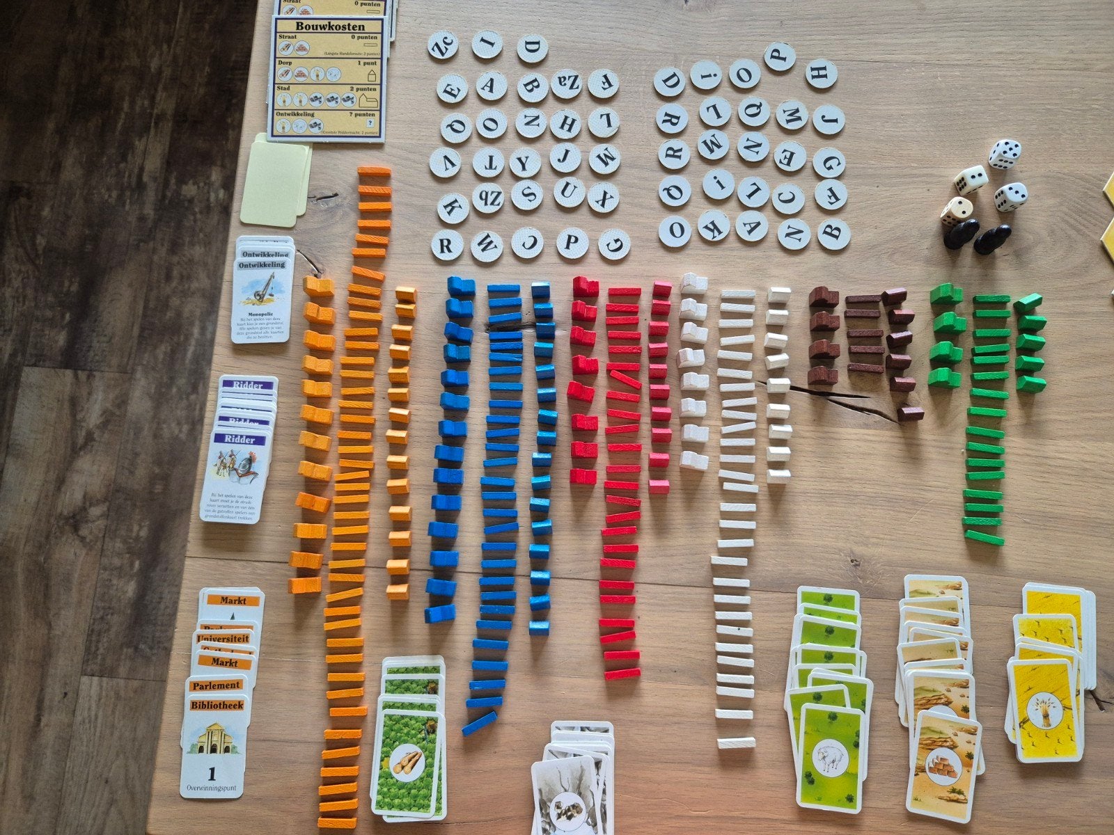 Onderdelen Kolonisten van Catan, Hobby en Vrije tijd, Gezelschapsspellen | Bordspellen, Ophalen of Verzenden, Gebruikt