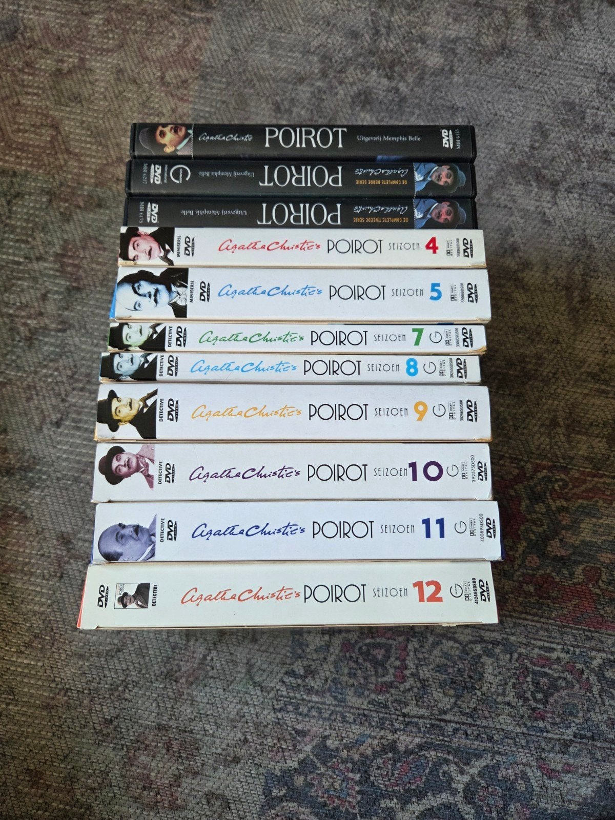Agatha Christie's Poirot DVD boxen bijna compleet, Ophalen of Verzenden, Zo goed als nieuw