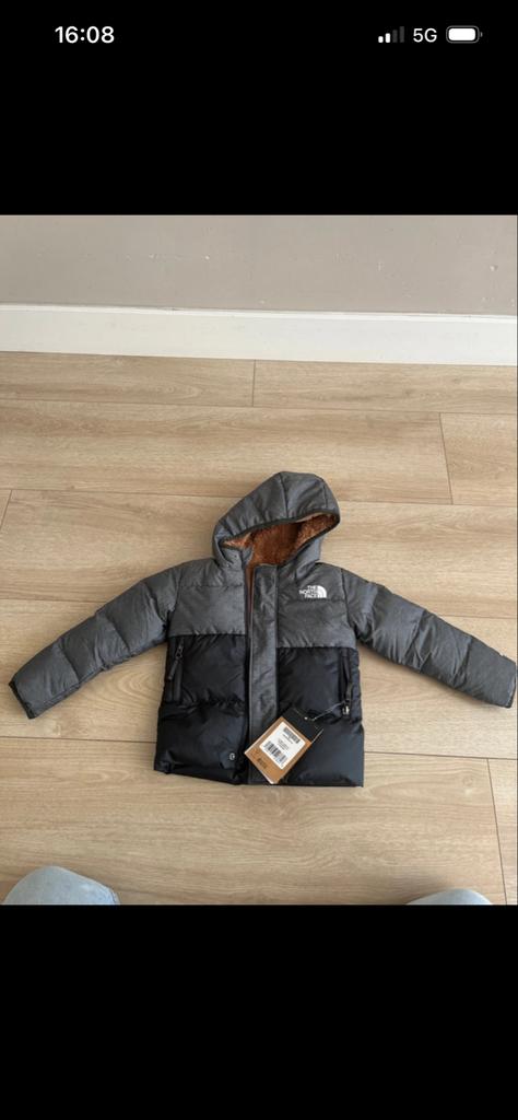Nieuwe The North Face kinderjas - Grijs/Zwart, Ophalen of Verzenden, Nieuw, Jongen of Meisje