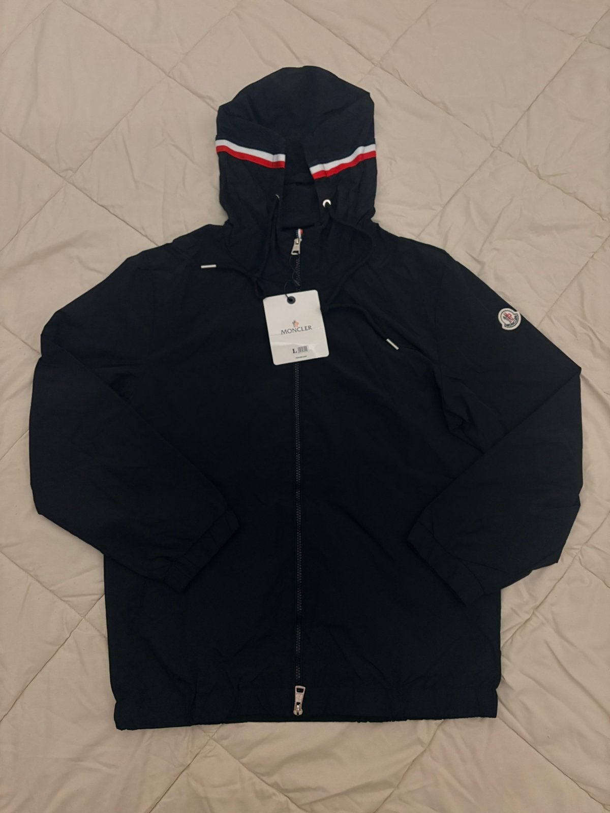 Moncler windbreaker M, Kleding | Heren, Jassen | Zomer, Verzenden, Nieuw, Maat 48/50 (M), Zwart