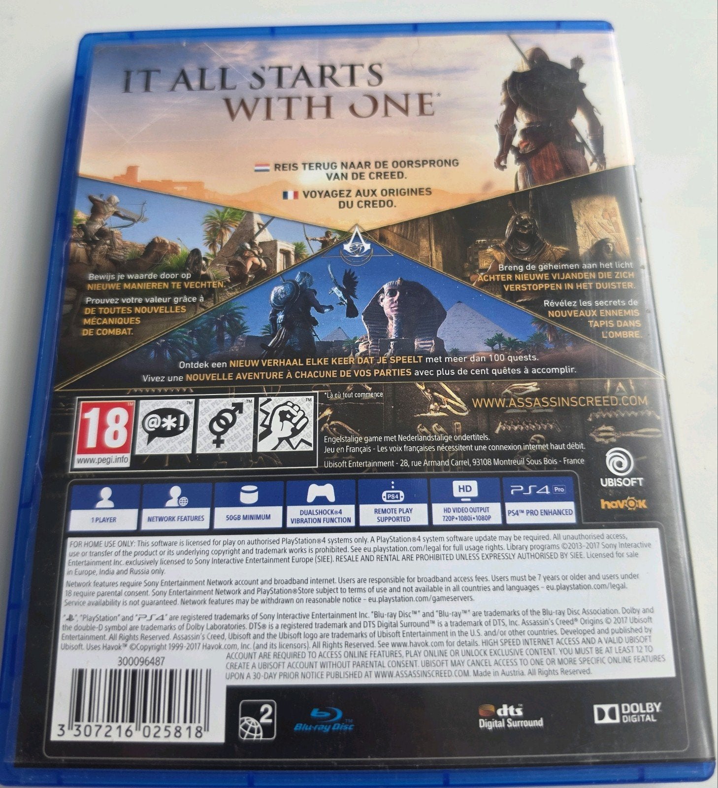 Assassin's Creed Origins voor Playstation 4 en 5 Lees Goed, Spelcomputers en Games, Games | Sony PlayStation 4, Ubisoft, 1 speler