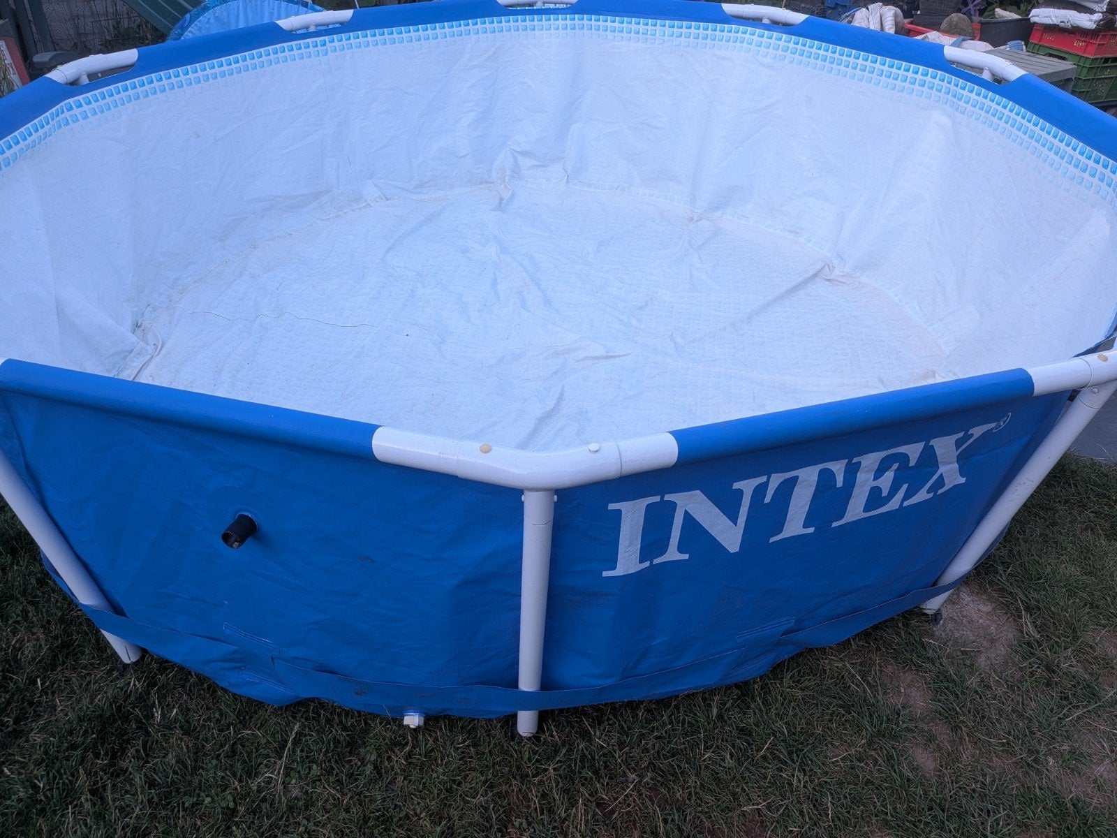 Intex Opzet zwembad 305x76cm met pomp stalen frame, Ophalen, Gebruikt, Minder dan 80 cm, Rond