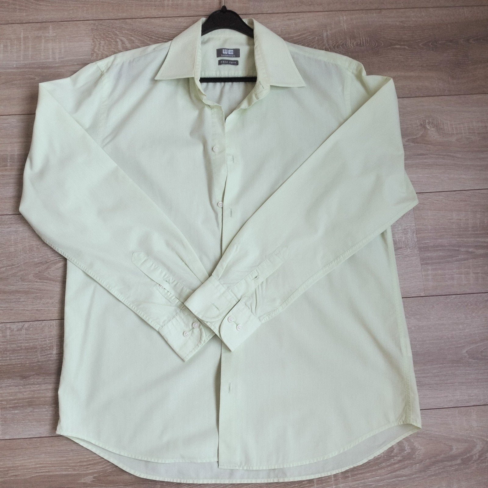 WE overhemd lime/mintgroen mt 43 in nette staat, Ophalen of Verzenden, Gedragen, WE Fashion, Halswijdte 43/44 (XL)