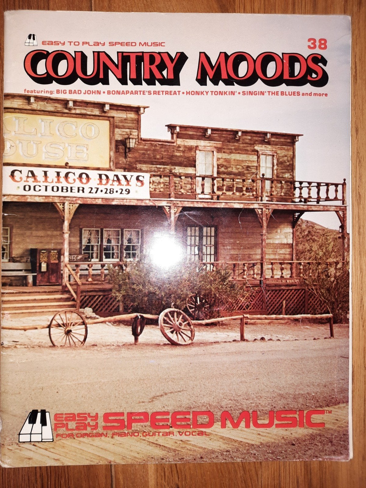 Keyboard, gitaar etc. Country Moods -38-grote noten +letters, Muziek en Instrumenten, Bladmuziek, Gebruikt, Piano, Ophalen of Verzenden