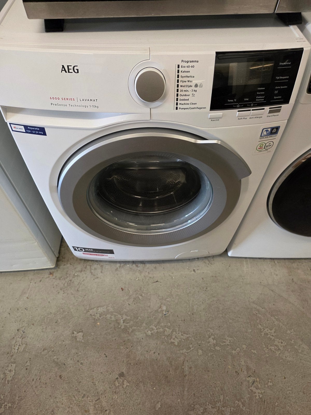 AEG 6000 series Lavamat 10kg ProSense, Alle leeftijden, Ophalen