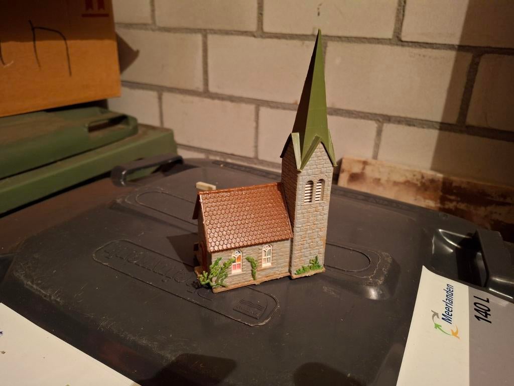 Huisjes gebouwen fabriek station modelspoor treinbaan, Overige merken, Gebruikt, Gelijkstroom of Wisselstroom, Brug, Tunnel of Gebouw